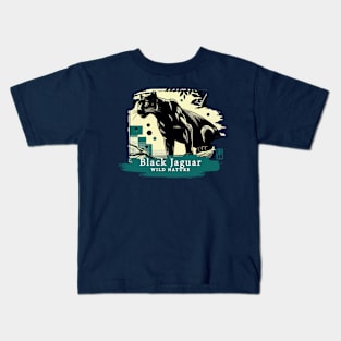 Black Jaguar - WILD NATURE - JAGUAR -9 Kids T-Shirt